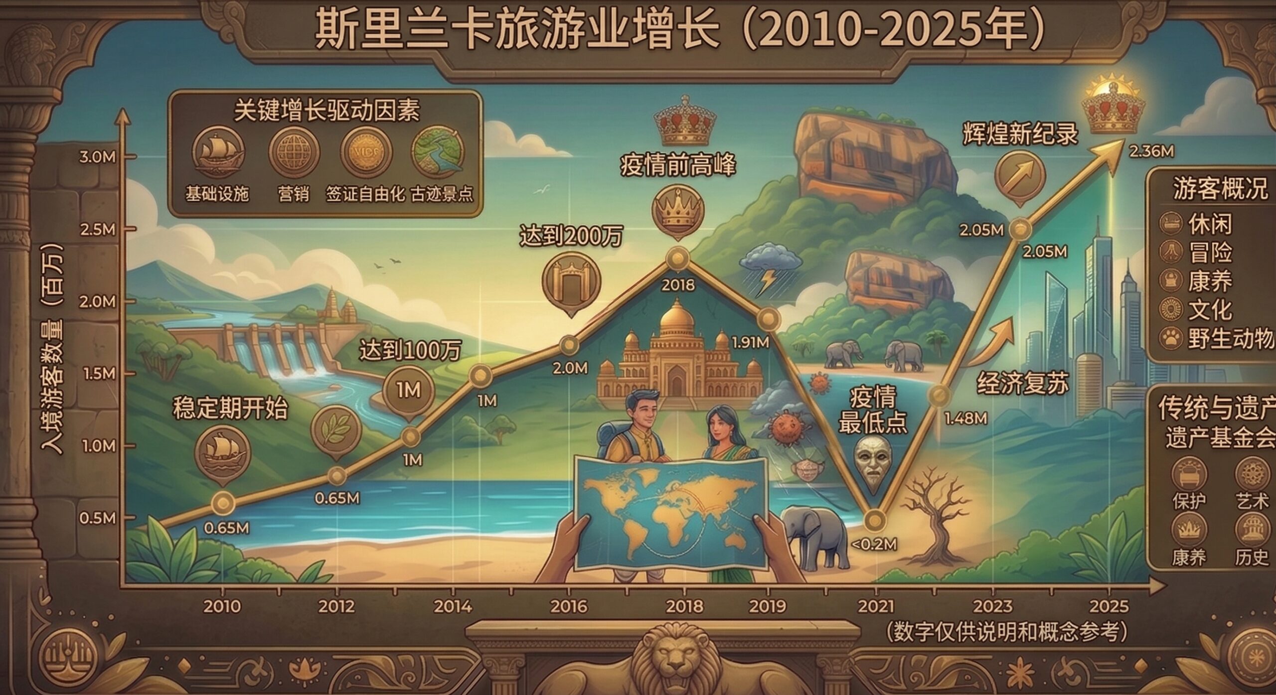 斯里兰卡旅游业增长