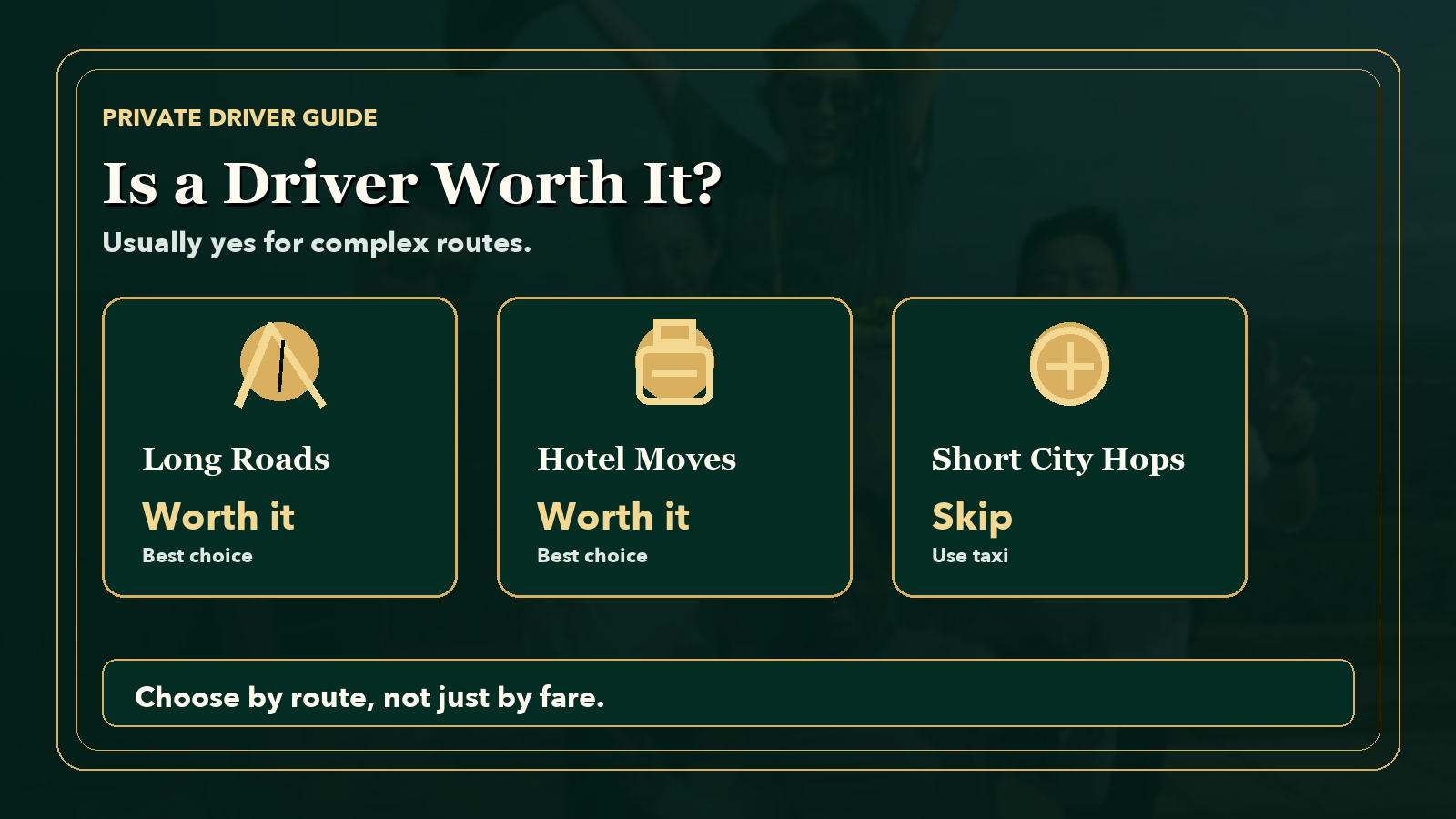 Premium guide image showing when hiring a driver in Sri Lanka is worth it