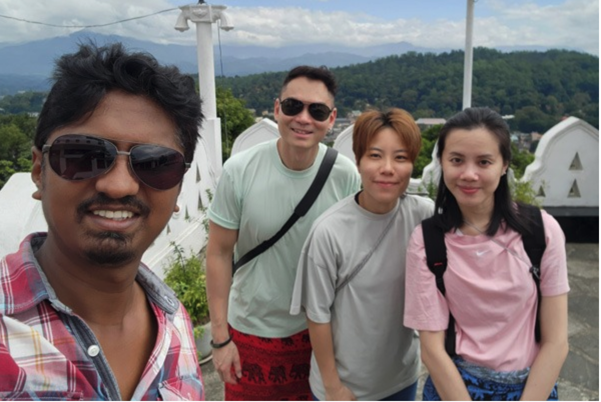 Travellers enjoying a planned Sri Lanka road trip with their private driver