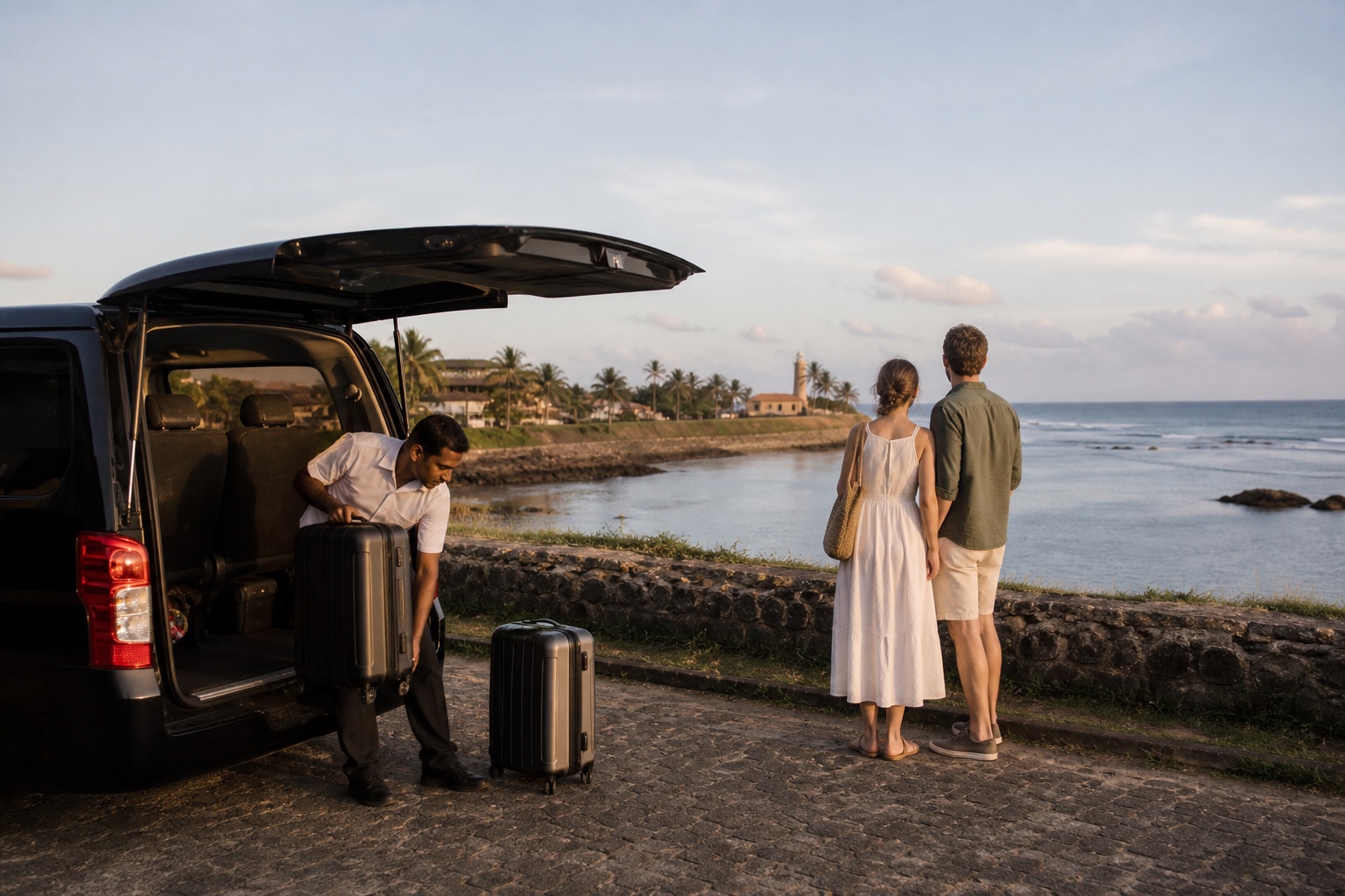 Private driver helping travellers arrive on the Sri Lanka south coast